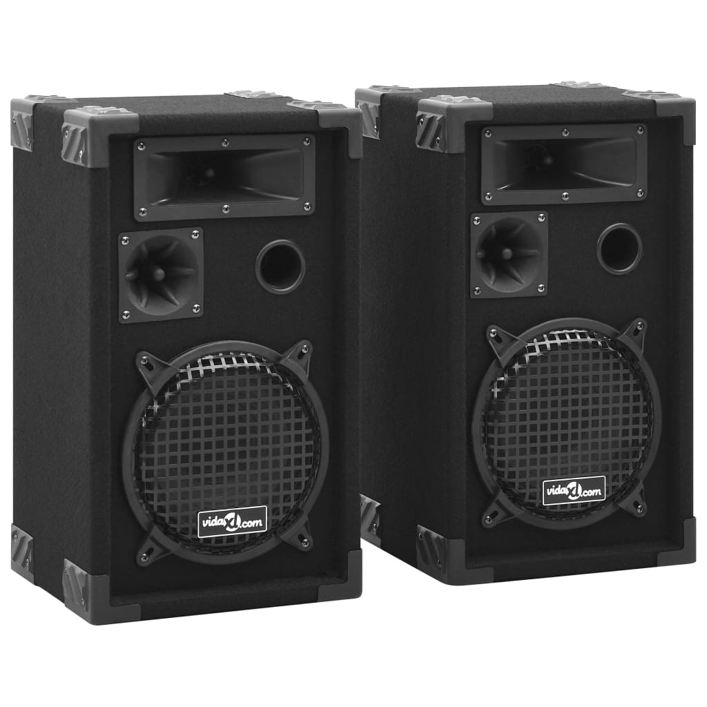 Haut-Parleurs Scène Hifi Passifs Professionnels 2 Pcs 800W Noir