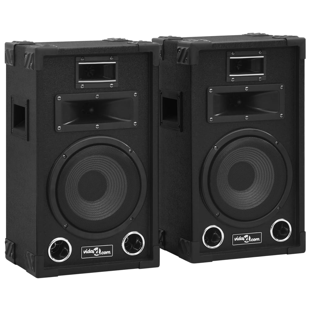 Haut-Parleurs Scène Hifi Passifs Professionnels 2 Pcs 800W Noir