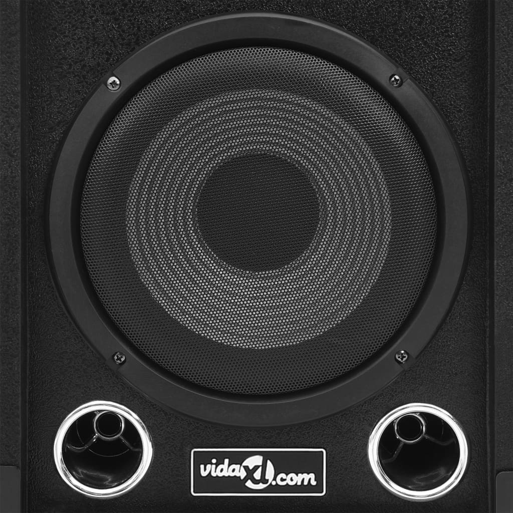 Haut-Parleurs Scène Hifi Passifs Professionnels 2 Pcs 800W Noir