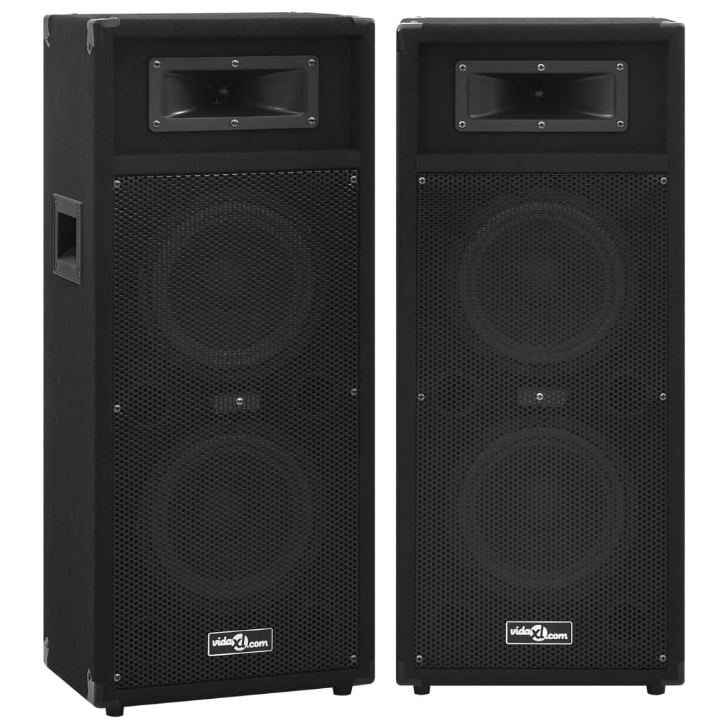 Haut-Parleurs De Scène Passives Professionnelles Hifi 2Pcs Noir