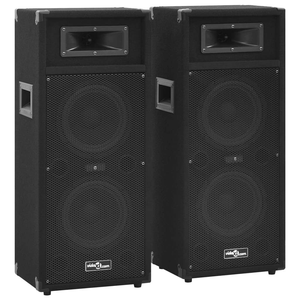 Haut-Parleurs De Scène Passives Professionnelles Hifi 2Pcs Noir