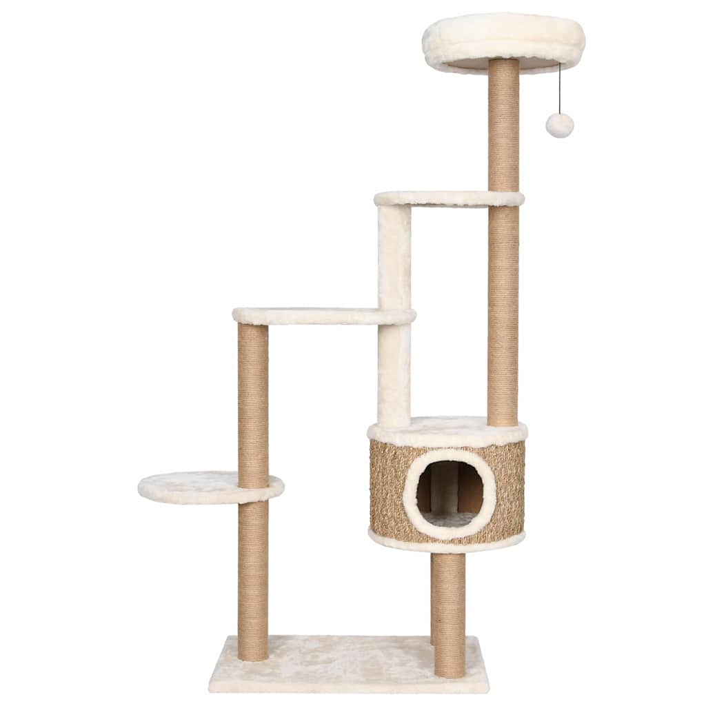 Arbre À Chat Coussin De Luxe Et Grattoir 148 Cm Herbiers Marins