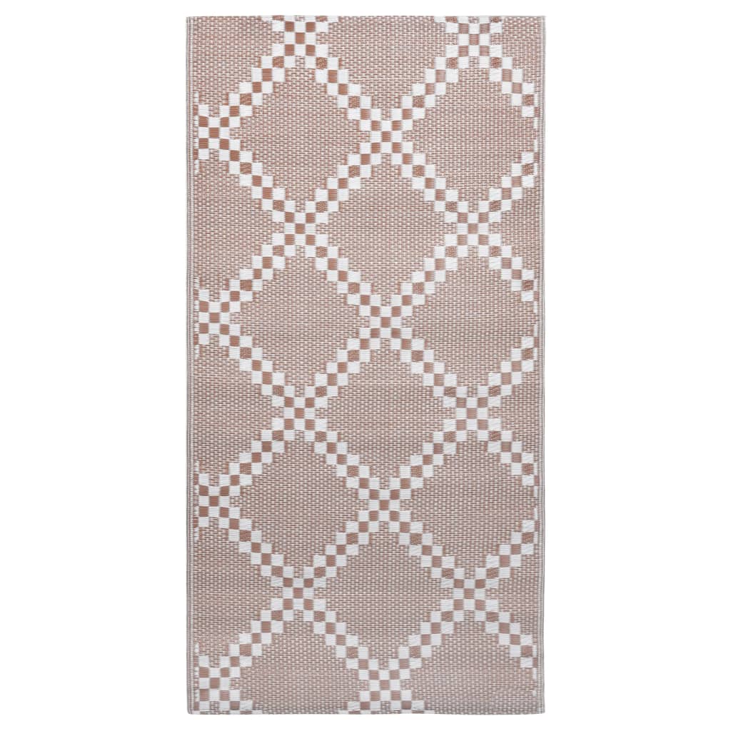Tapis D'extérieur Arakil Marron Pp Marron Et Blanc