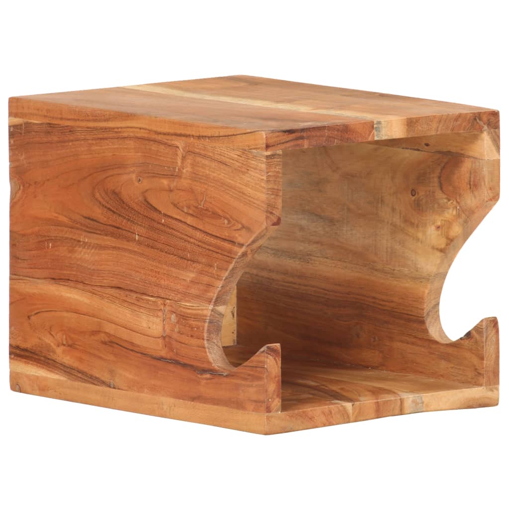 Support Mural De Vélos 35X25X25 Cm Bois De Manguier Brut Solide