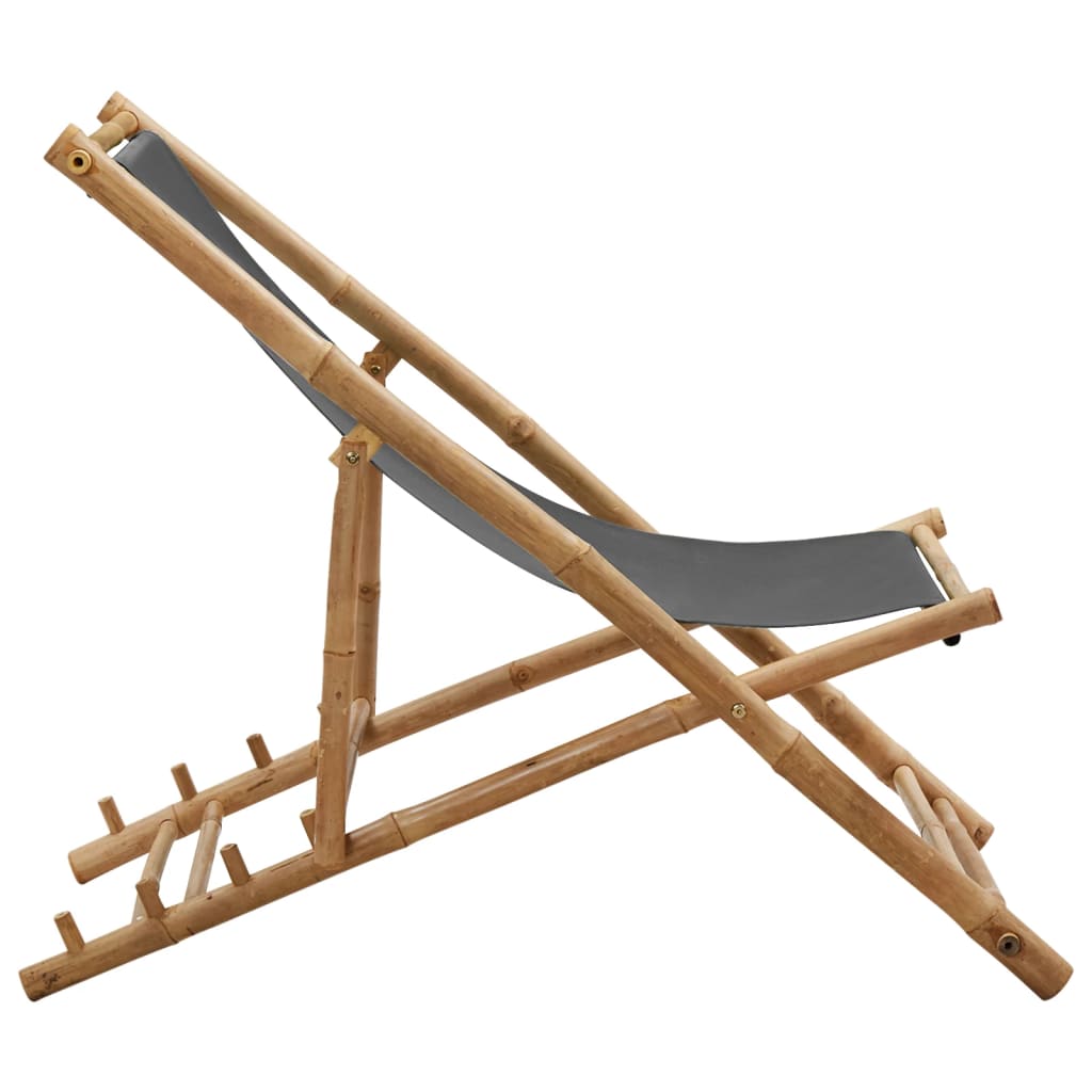 Chaise De Terrasse Bambou Et Toile