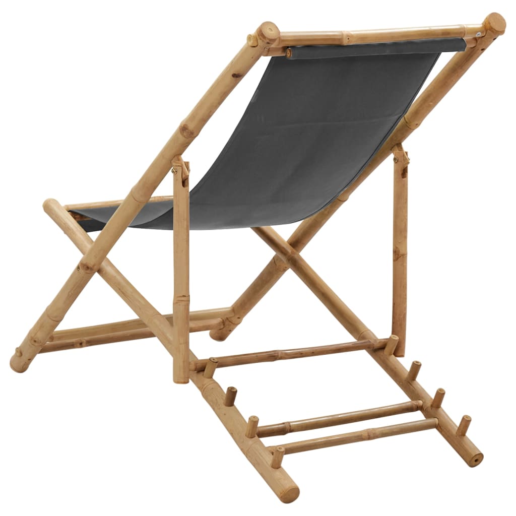 Chaise De Terrasse Bambou Et Toile
