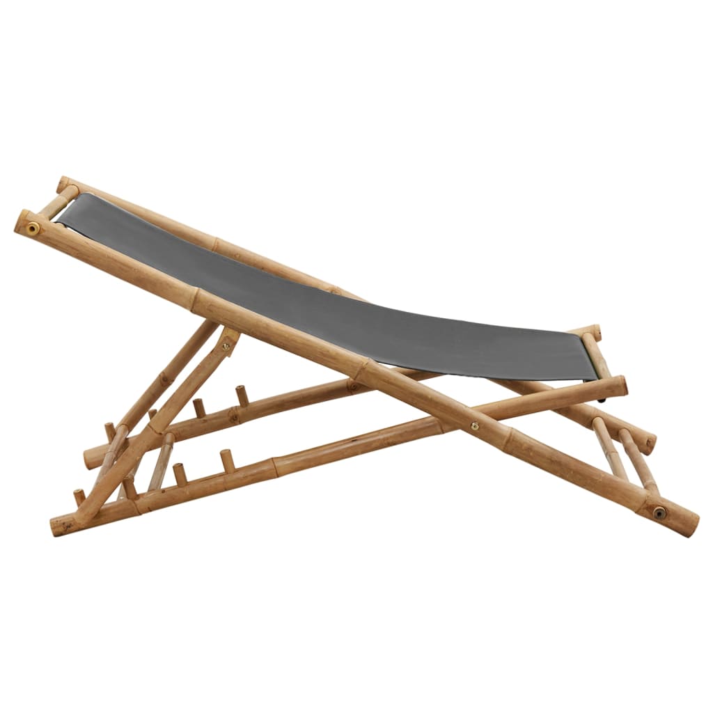 Chaise De Terrasse Bambou Et Toile