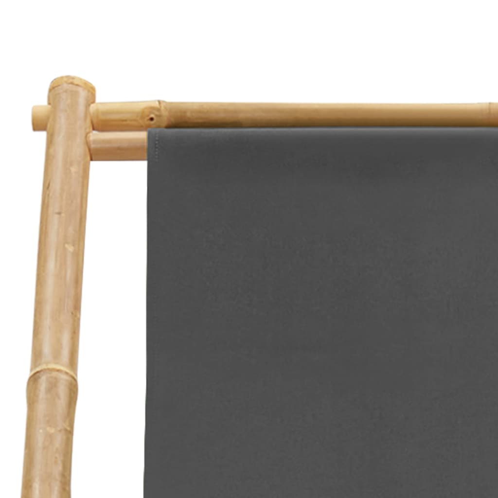 Chaise De Terrasse Bambou Et Toile