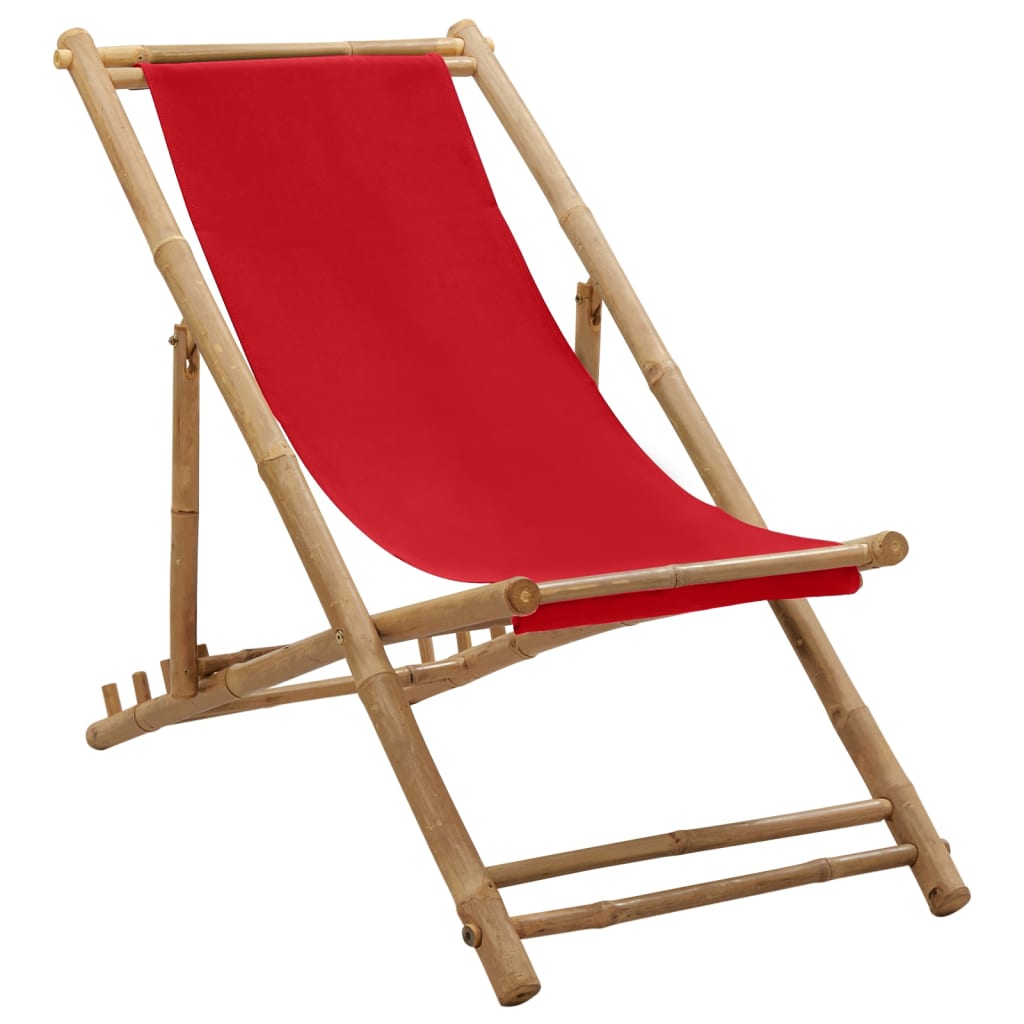 Chaise De Terrasse Bambou Et Toile