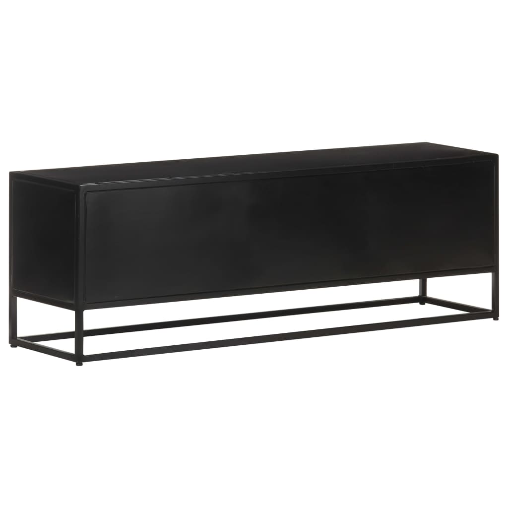Meuble Tv 120X30X40 Cm Bois De Manguier Brut