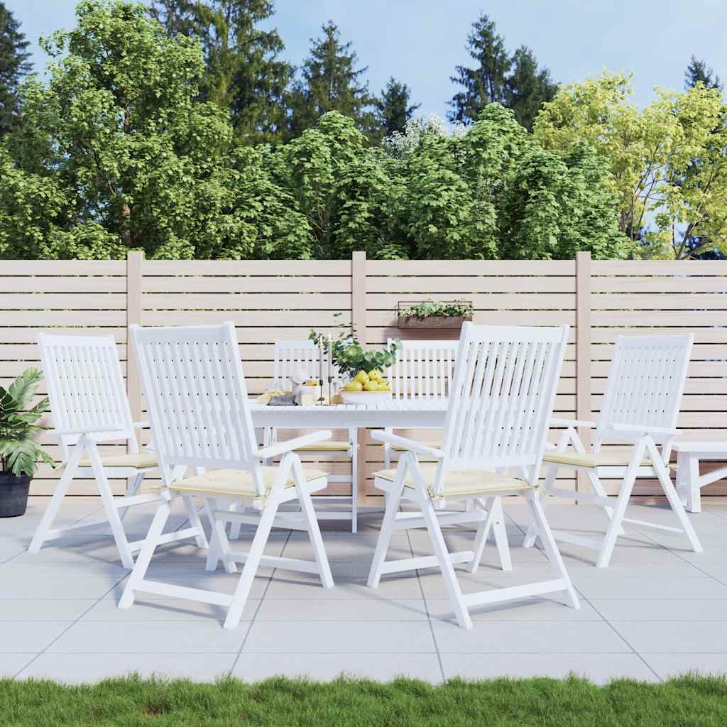 Coussins De Chaise De Jardin Lot De 6 Carreaux Rouges 40X40X3Cm
