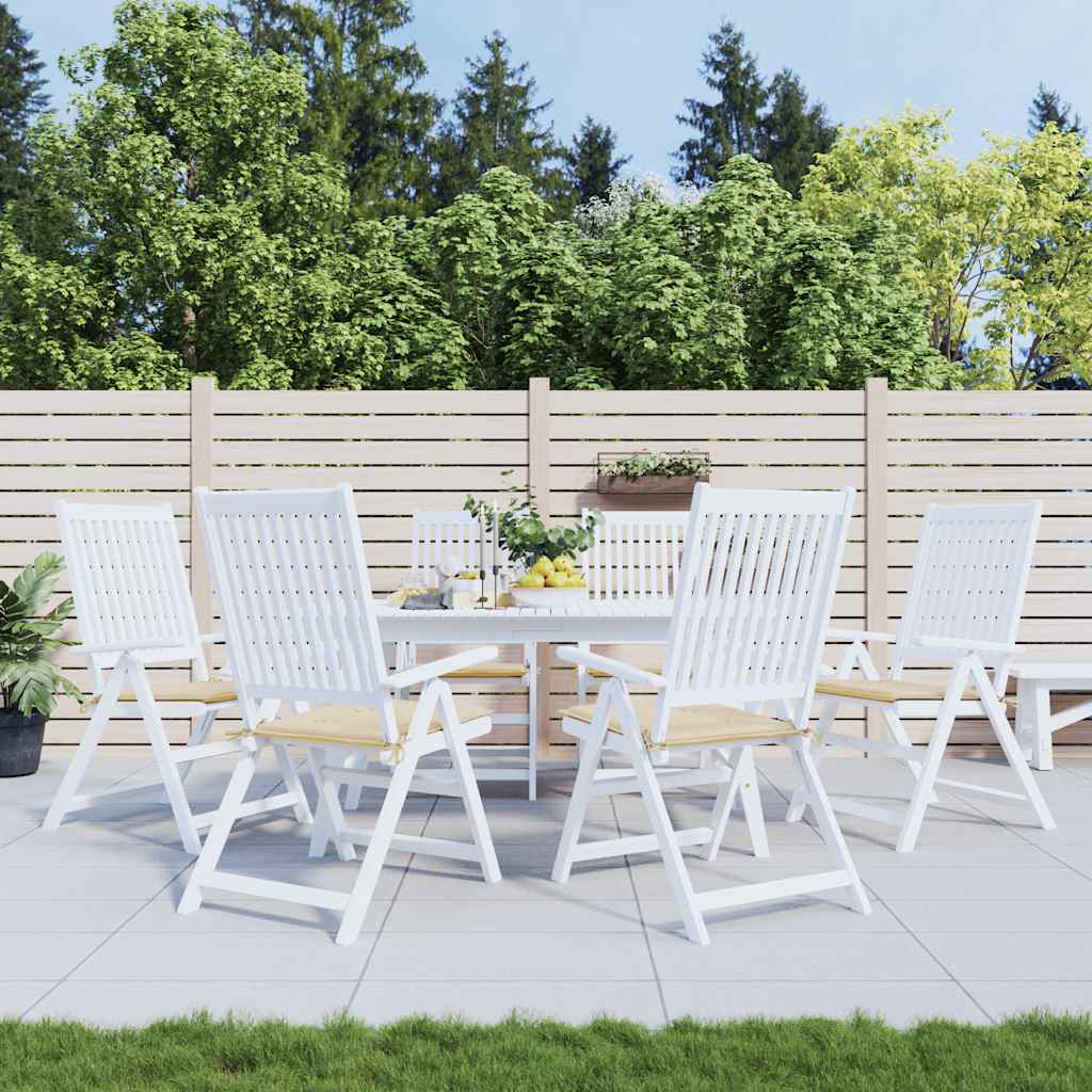 Coussins De Chaise De Jardin Lot De 6 Carreaux Rouges 40X40X3Cm