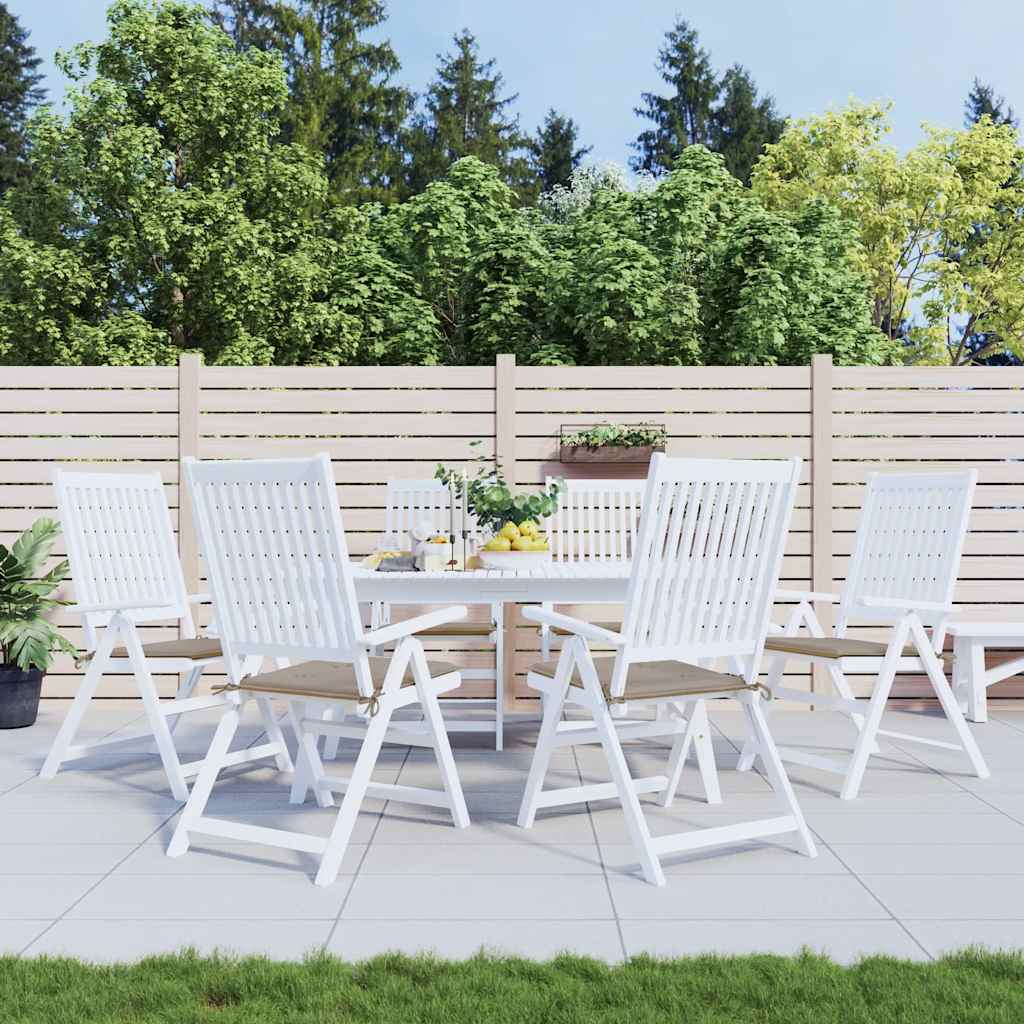 Coussins De Chaise De Jardin Lot De 6 Carreaux Rouges 40X40X3Cm