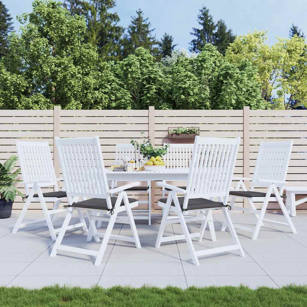 Coussins De Chaise De Jardin Lot De 6 Carreaux Rouges 40X40X3Cm