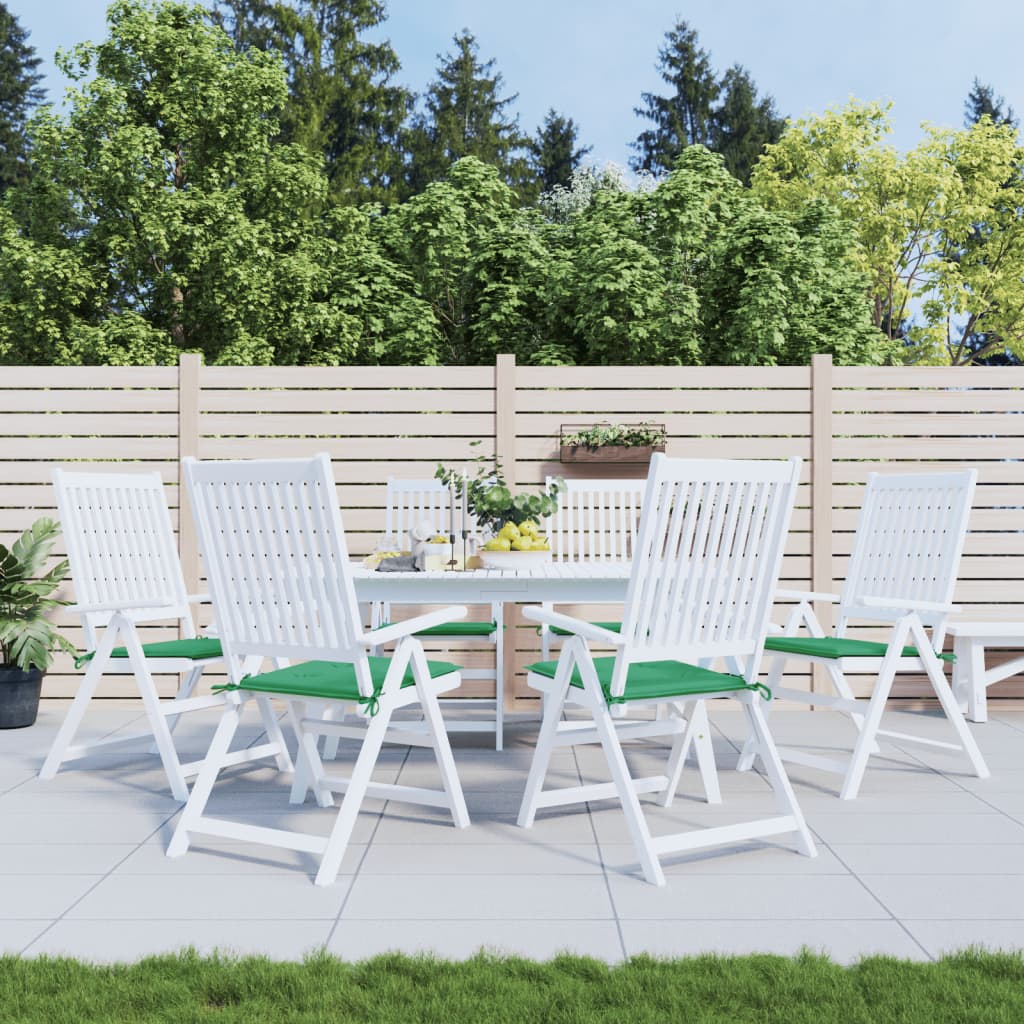 Coussins De Chaise De Jardin Lot De 6 Carreaux Rouges 40X40X3Cm