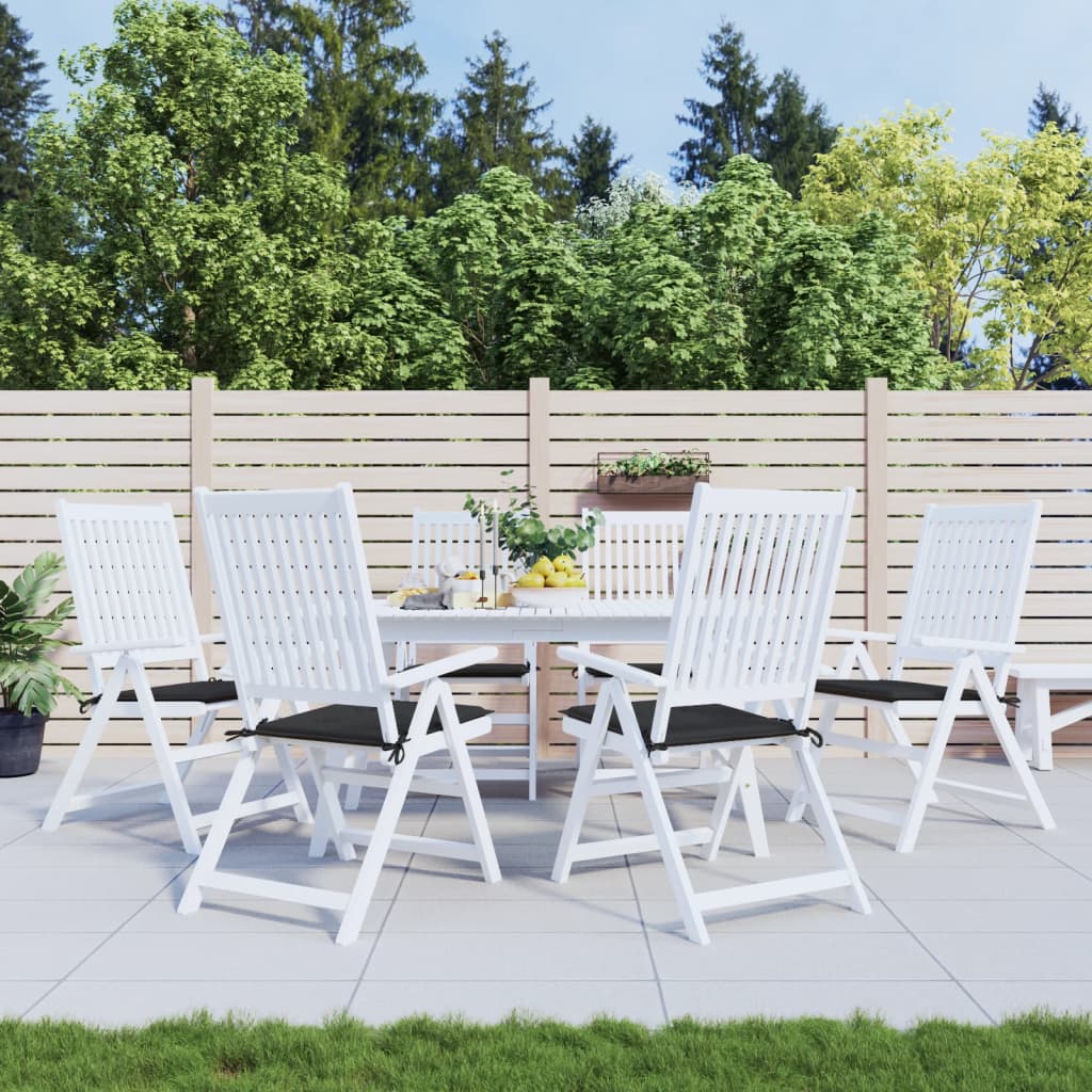 Coussins De Chaise De Jardin Lot De 6 Carreaux Rouges 40X40X3Cm