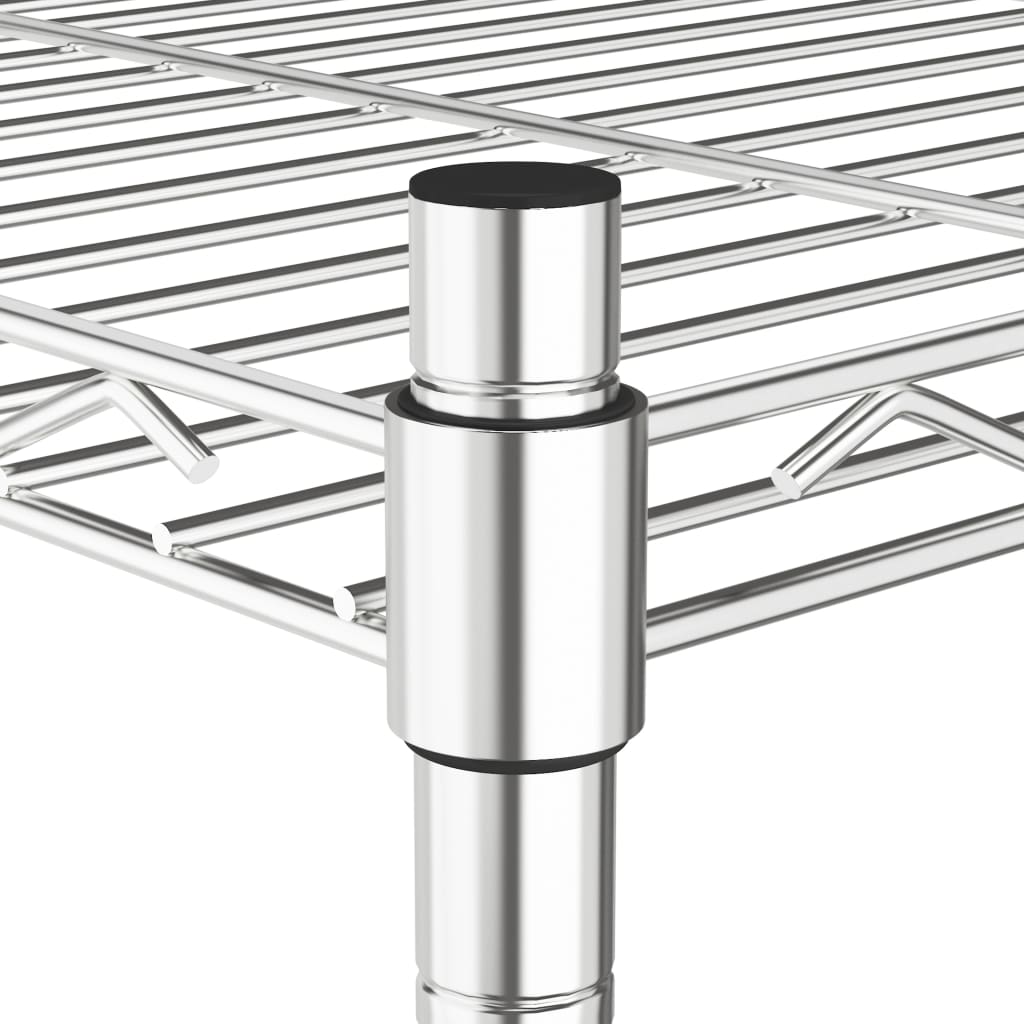 Étagère De Rangement 5 Niveaux 250 Kg Chrome