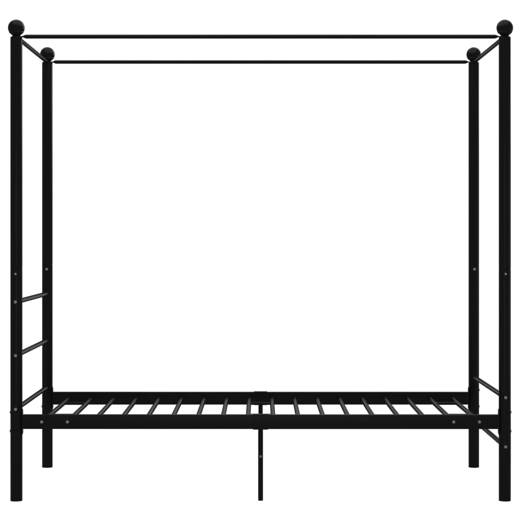 Cadre De Lit À Baldaquin Sans Matelas Métal