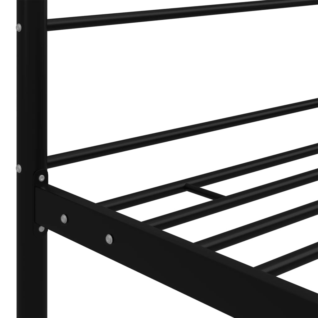 Cadre De Lit À Baldaquin Sans Matelas Métal