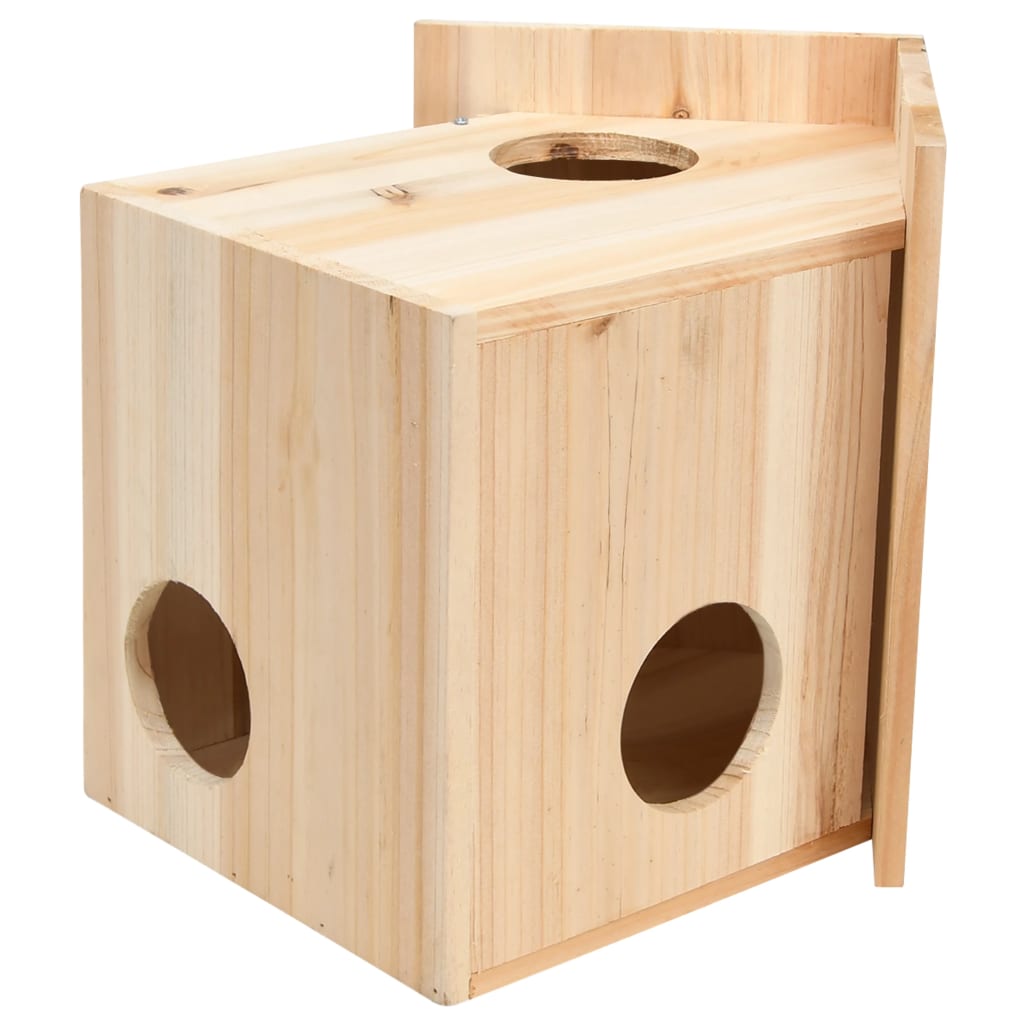 Maison Pour Écureuils Bois De Sapin Massif 26X25X29 Cm