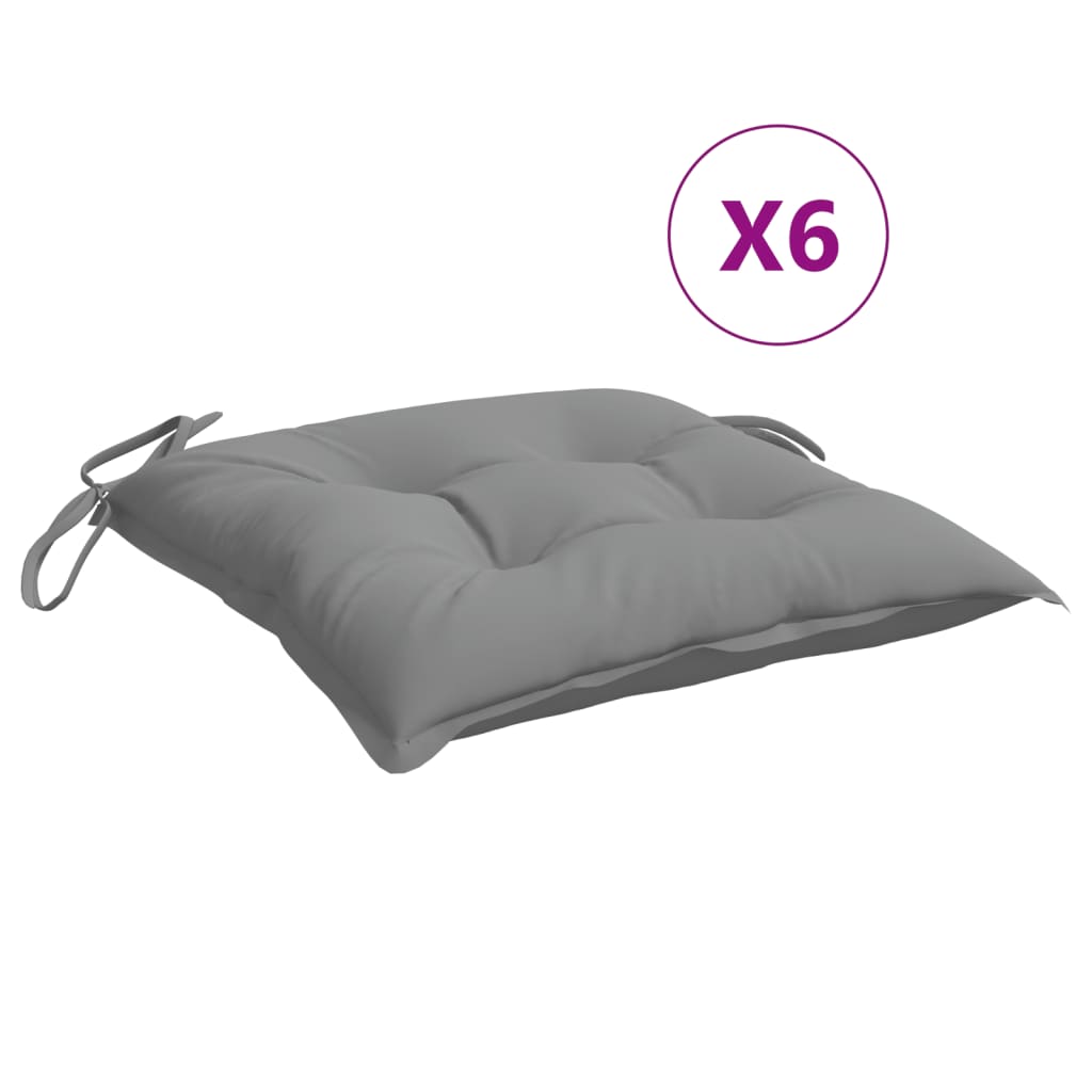 Coussins De Chaise Lot De 6 Tissu Oxford