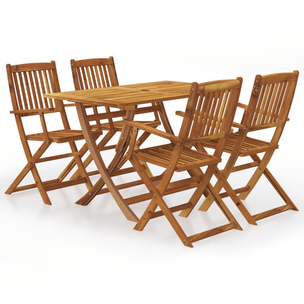 Ensemble À Manger De Jardin 7 Pcs Bois D'acacia Solide