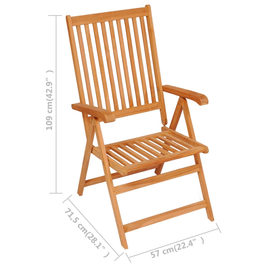 Ensemble À Manger De Jardin 7 Pcs Bois De Teck Massif