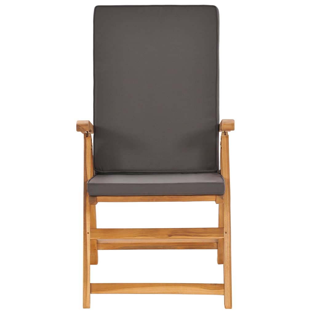 Ensemble À Manger De Jardin 5Pcs Coussins Bois Teck Massif