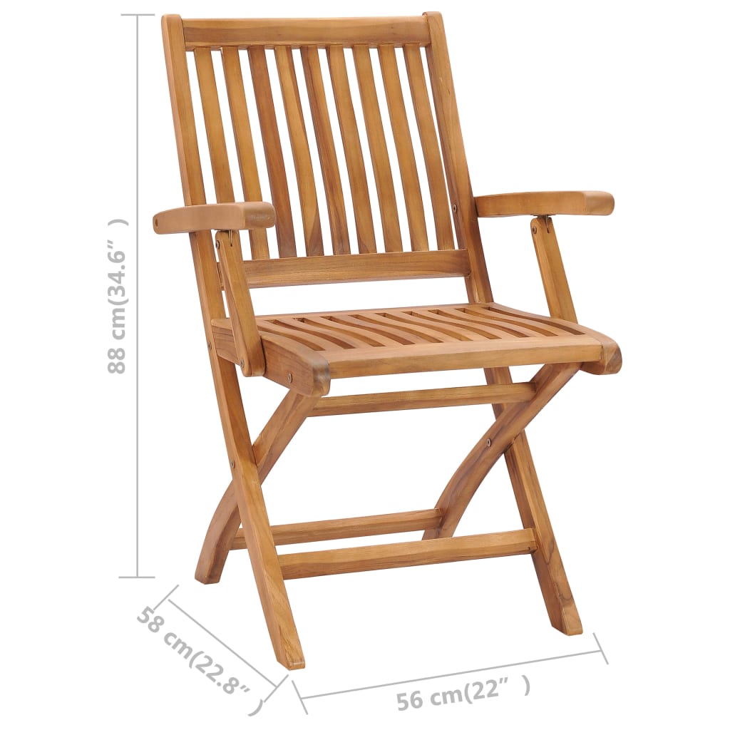 Ensemble À Manger De Jardin 7 Pcs Bois De Teck Massif