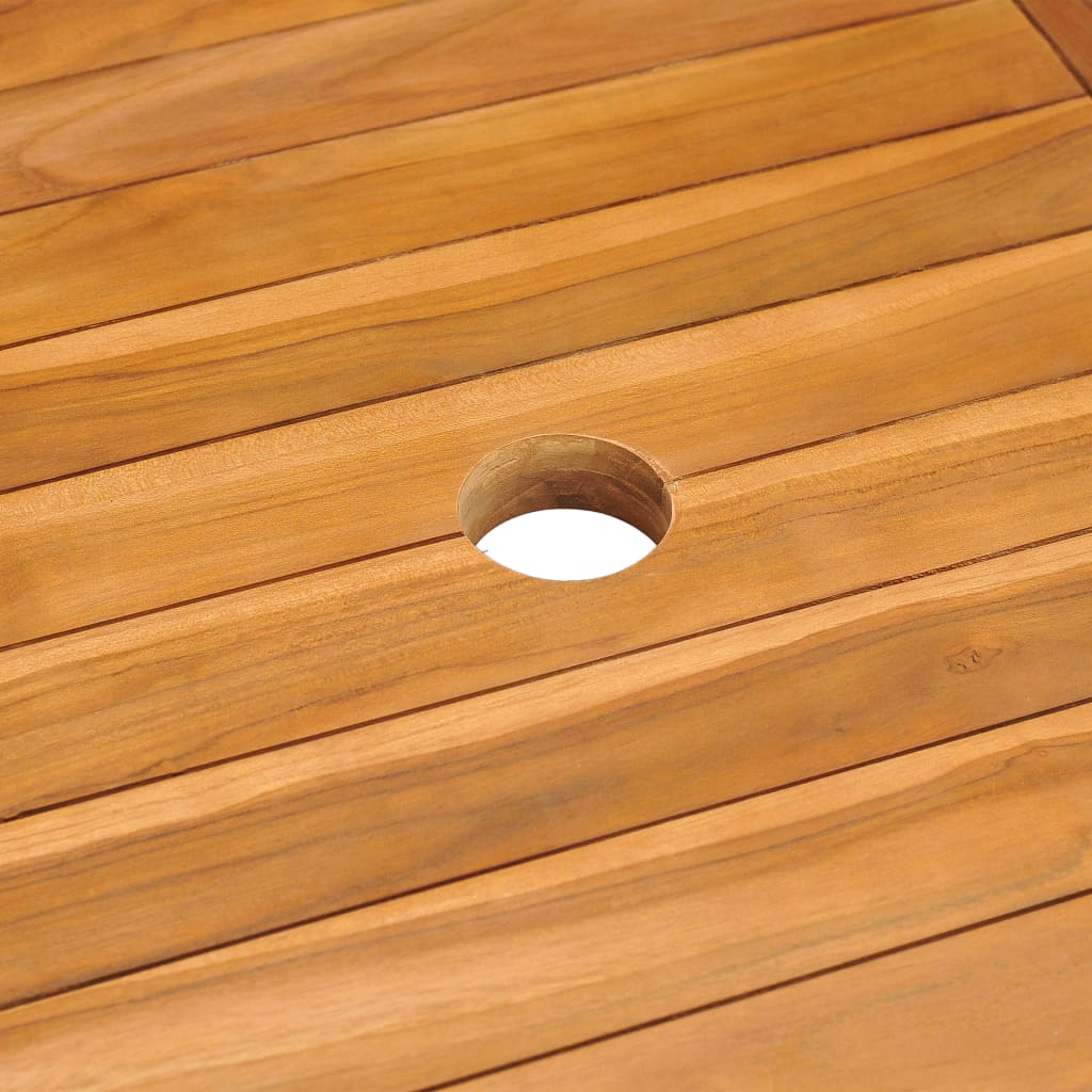 Ensemble À Manger De Jardin 7 Pcs Bois De Teck Massif