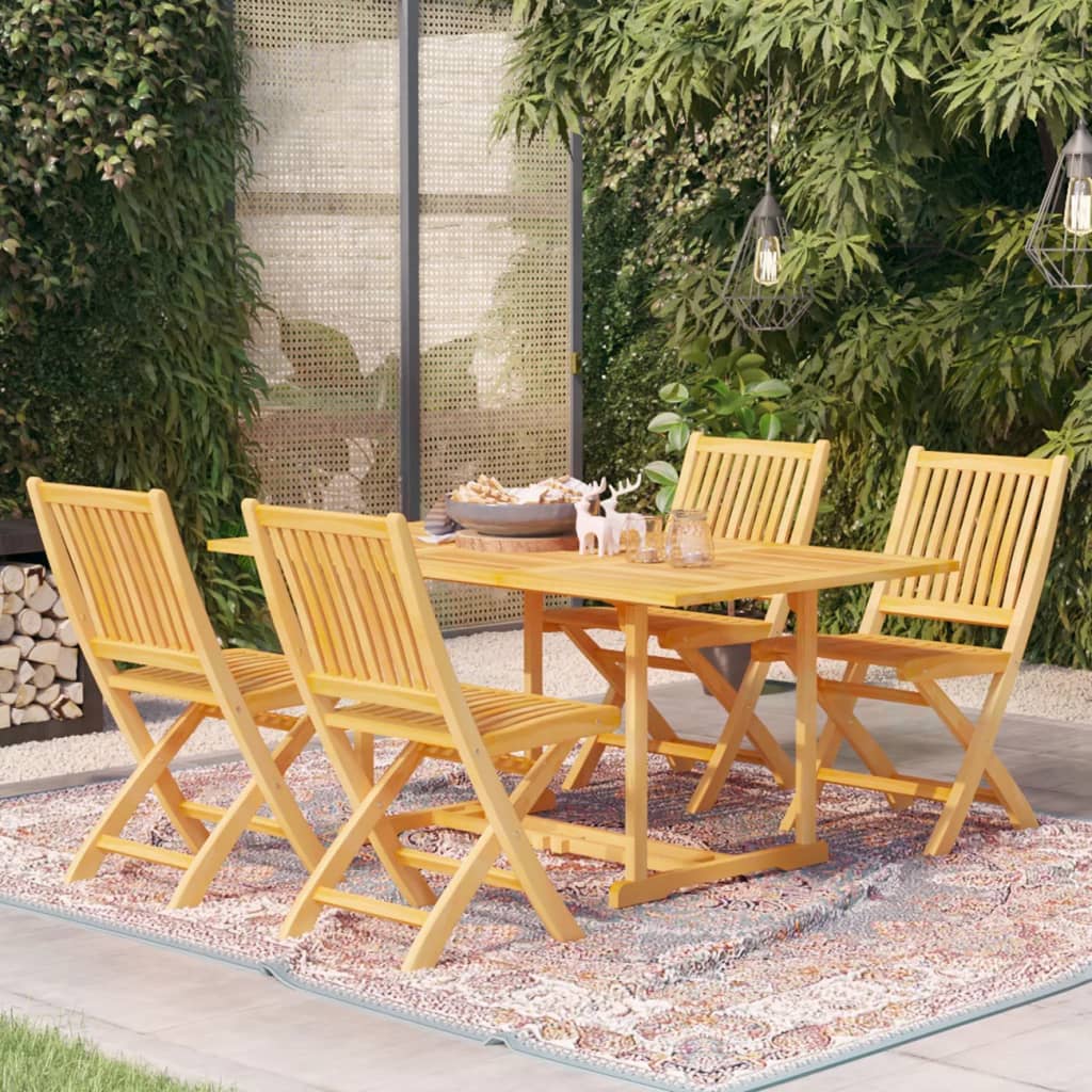 Ensemble À Manger De Jardin 7 Pcs Bois De Teck Massif