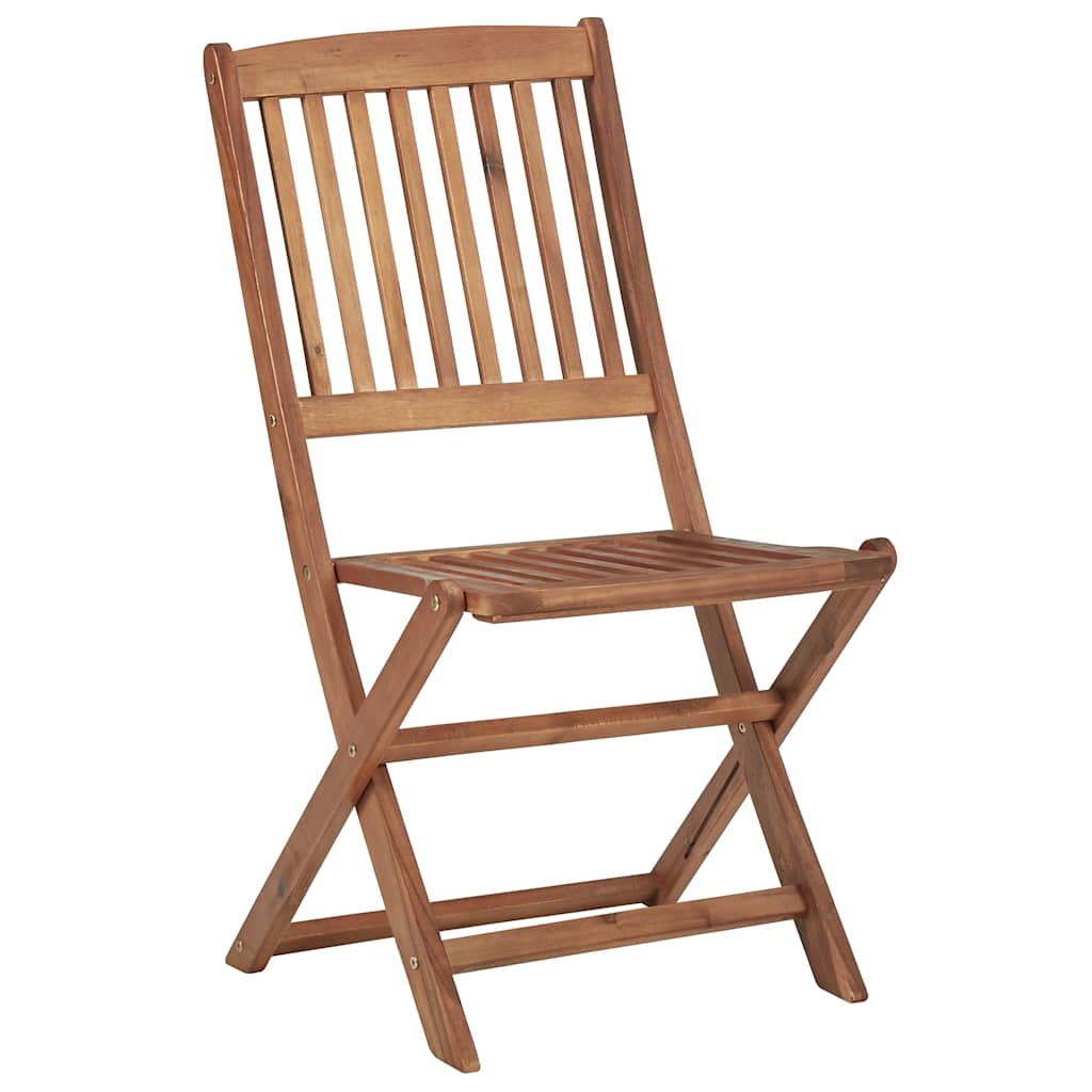 Chaises Pliables De Jardin Lot De 4 Avec Coussins Bois D'acacia