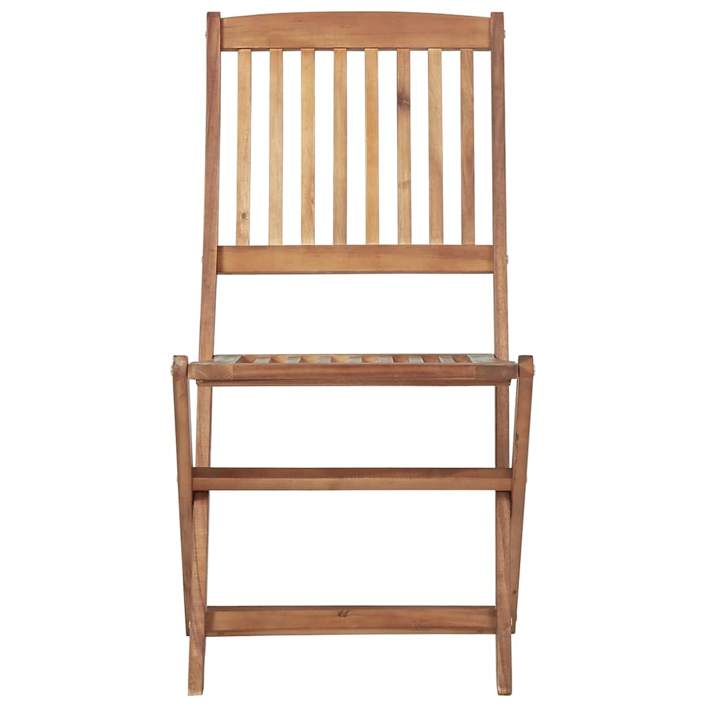 Chaises Pliables De Jardin Lot De 4 Avec Coussins Bois D'acacia