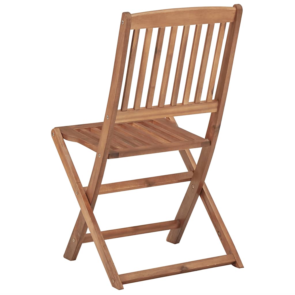 Chaises Pliables De Jardin Lot De 4 Avec Coussins Bois D'acacia
