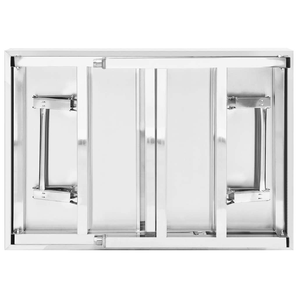 Table De Travail Pliable De Cuisine 85X60X80Cm Acier Inoxydable