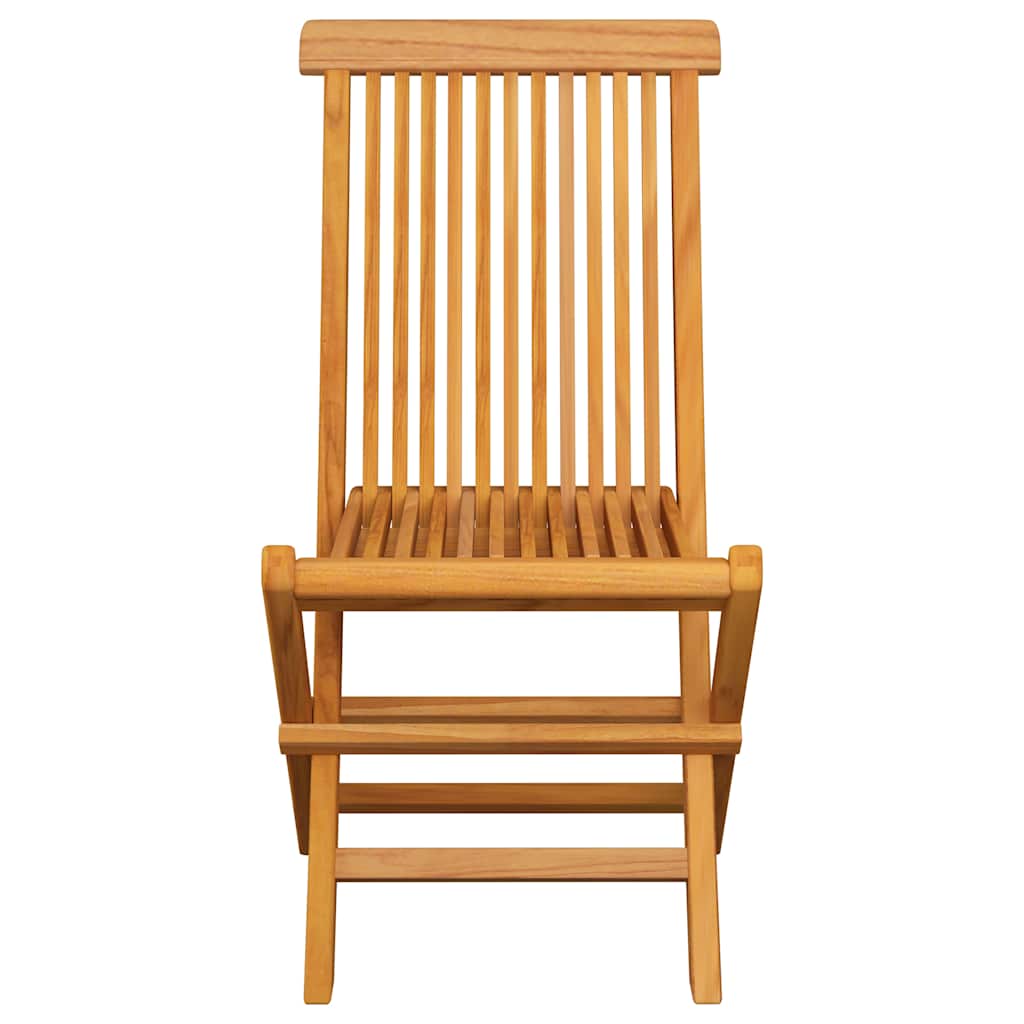 Chaises Pliantes Avec Coussins À Carreaux Rouges (6 Pièces) En Bois De Teck Massif