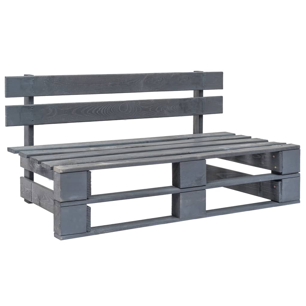 Palette De Jardin Bois De Pin Imprégné Taupe