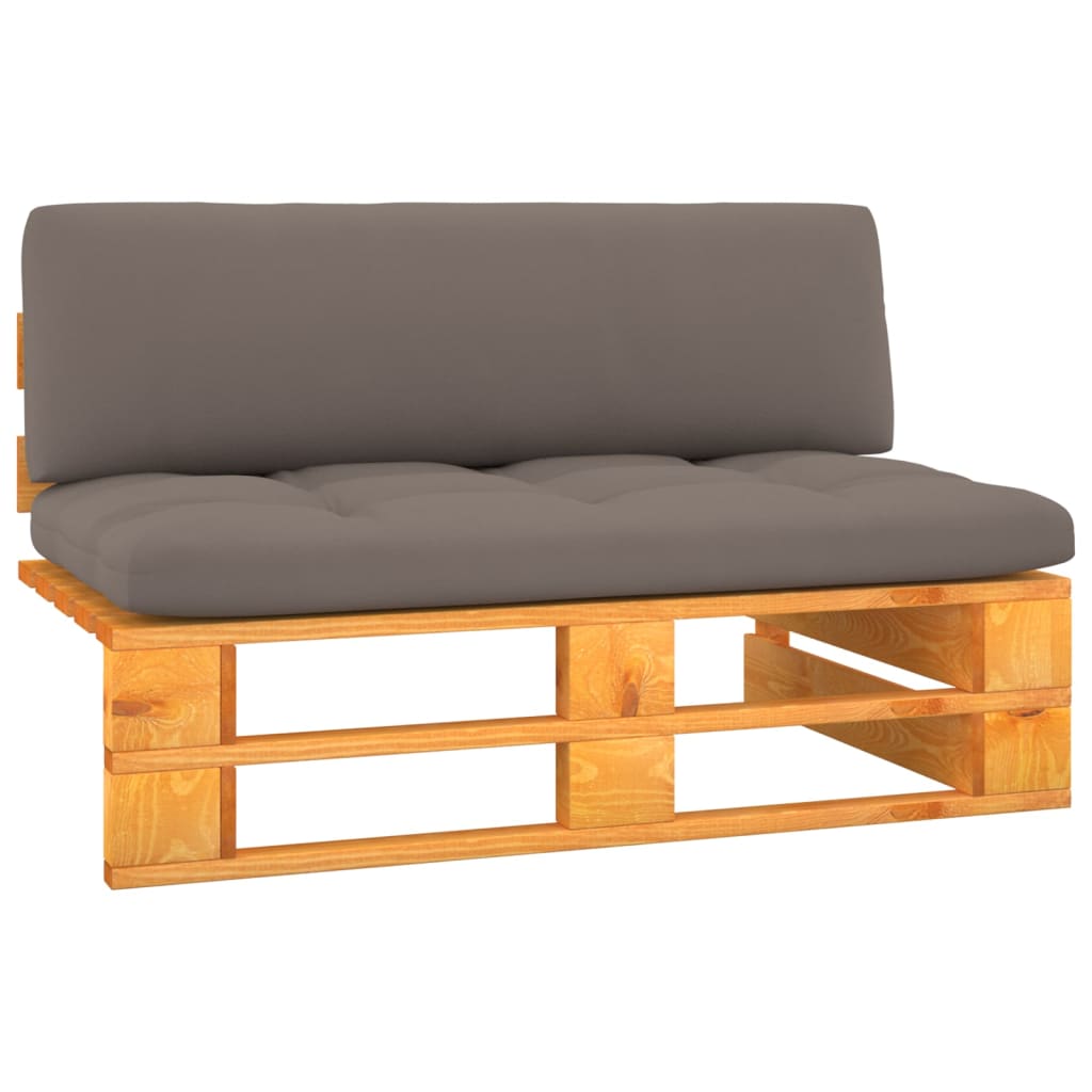 Palette De Jardin Bois De Pin Imprégné Taupe