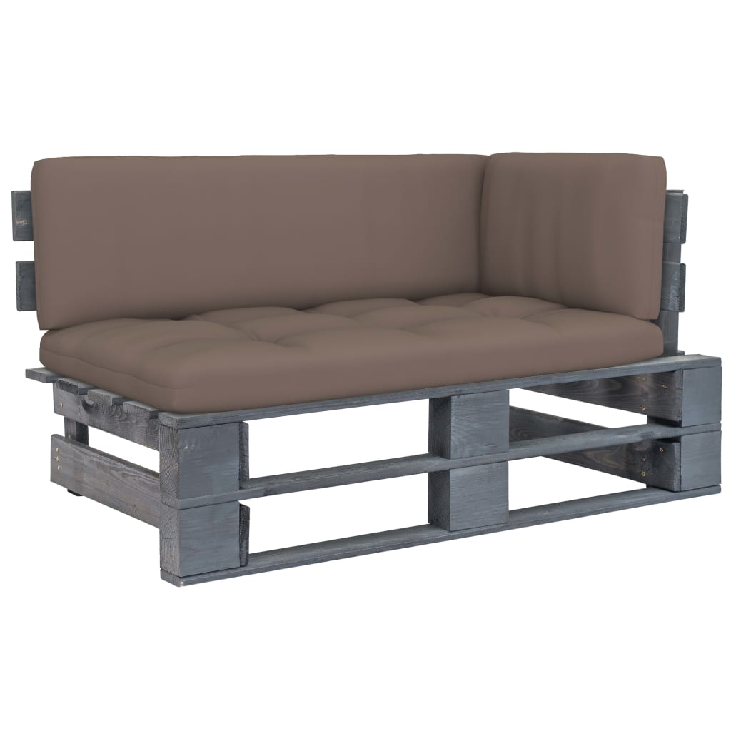 Palette De Jardin Bois De Pin Imprégné Taupe