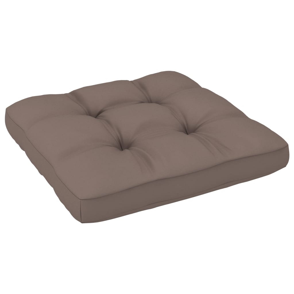 Salon De Jardin Palette 6Pcs Avec Coussins Pin Imprégné De Gris