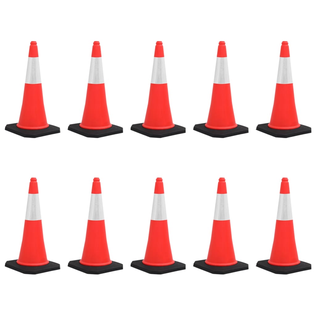 Cônes De Signalisation Réfléchissants À Base Lourde 4 Pcs