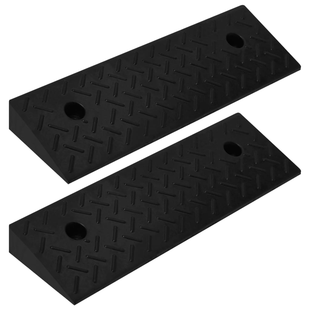 Rampe De Bordure De Trottoir Caoutchouc 50X32,5X14 Cm