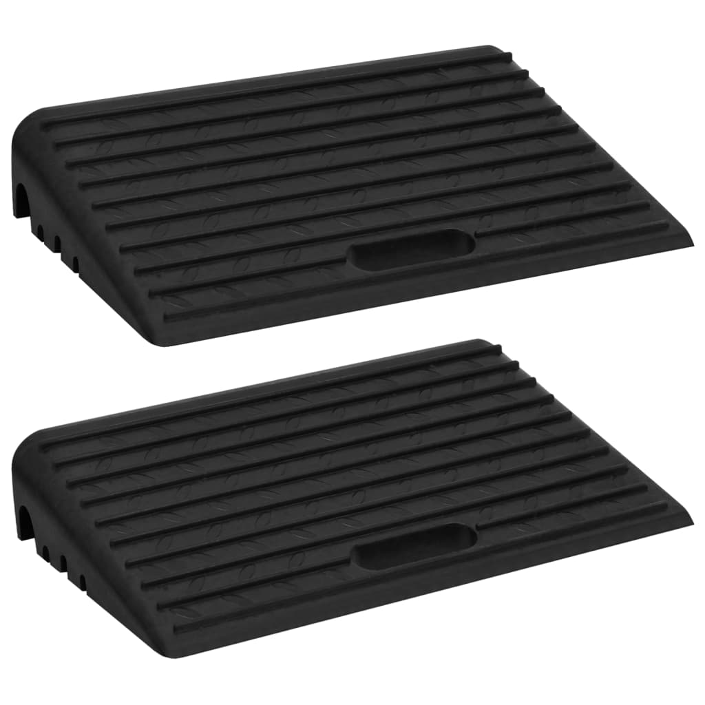 Rampe De Bordure De Trottoir Caoutchouc 50X32,5X14 Cm