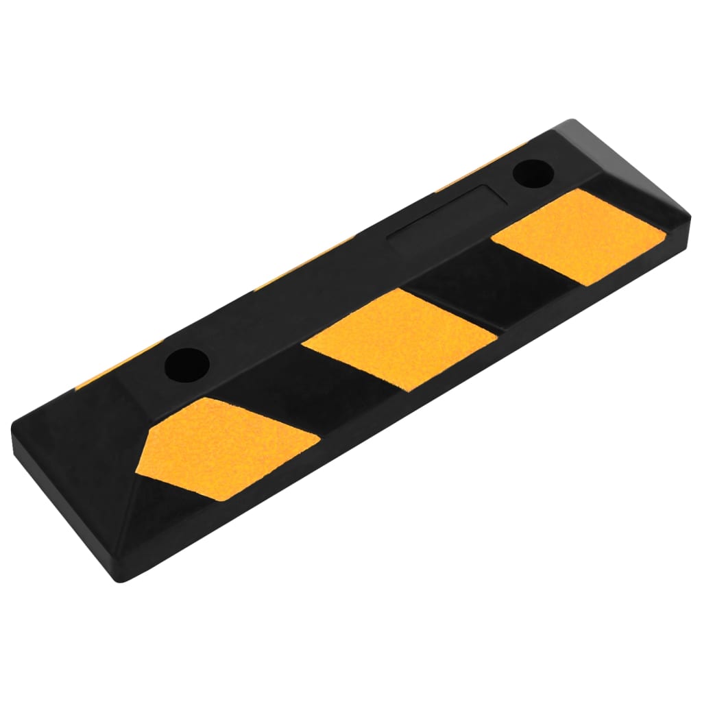 Butoirs De Stationnement 2 Pcs 56X15X10 Cm Caoutchouc