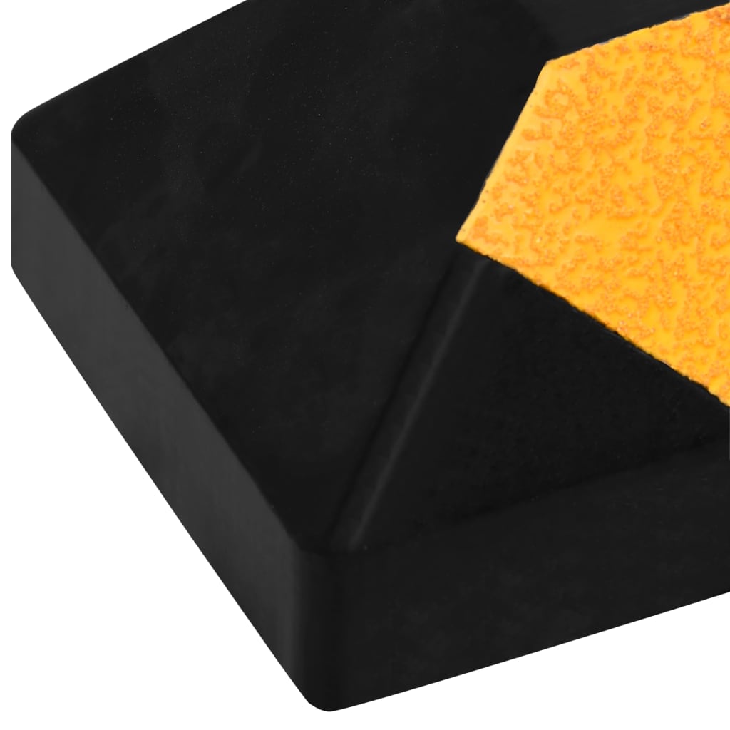 Butoirs De Stationnement 2 Pcs 56X15X10 Cm Caoutchouc
