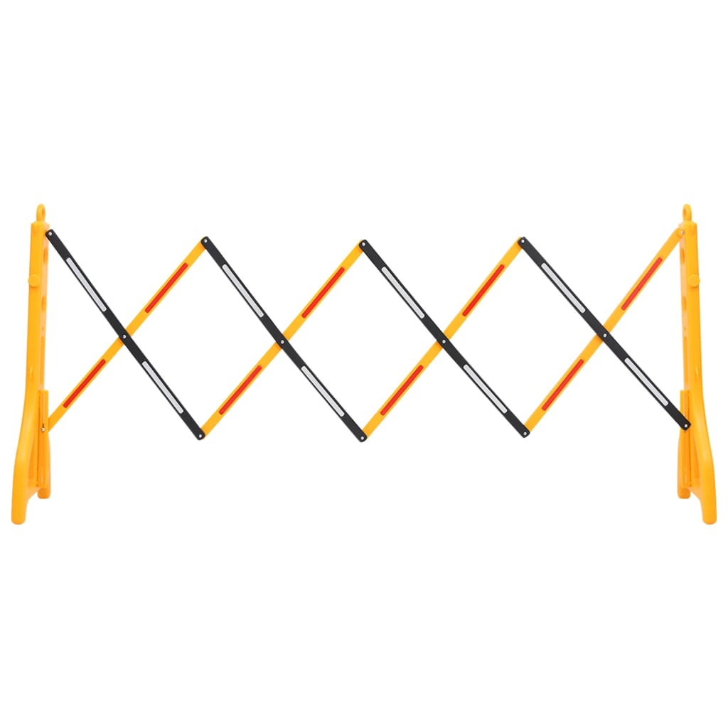Barrière De Circulation Pliable Jaune Et Noir
