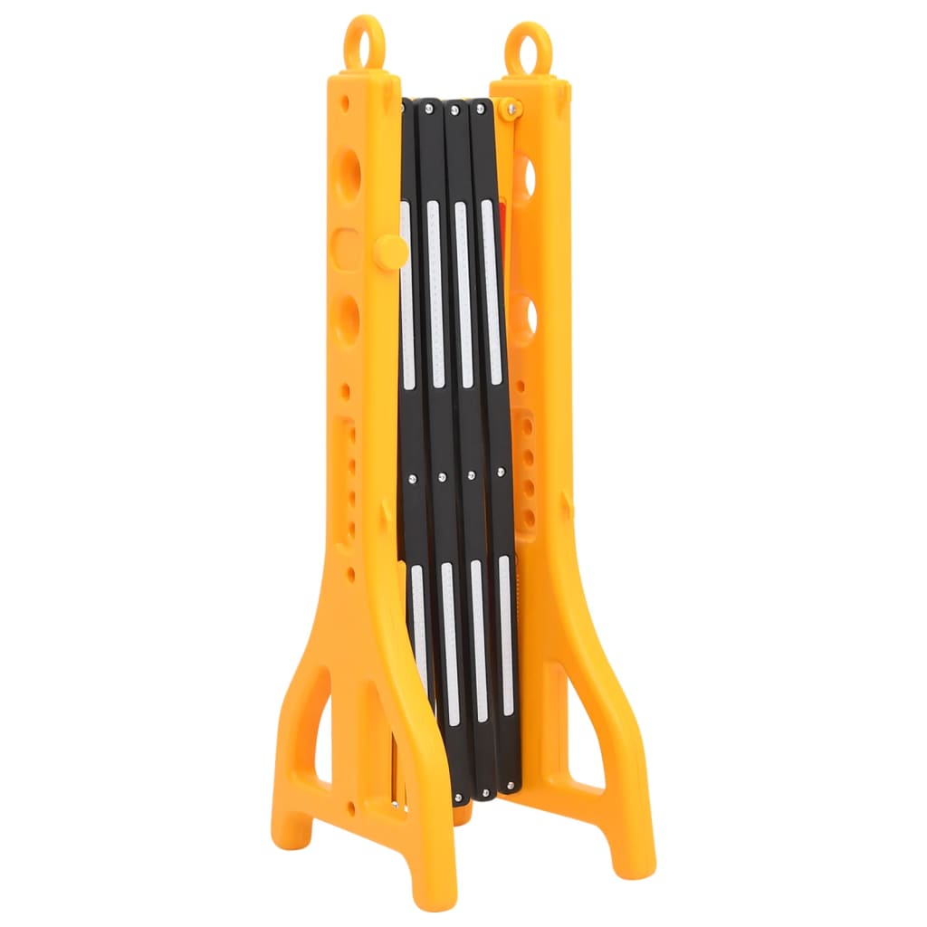 Barrière De Circulation Pliable Jaune Et Noir