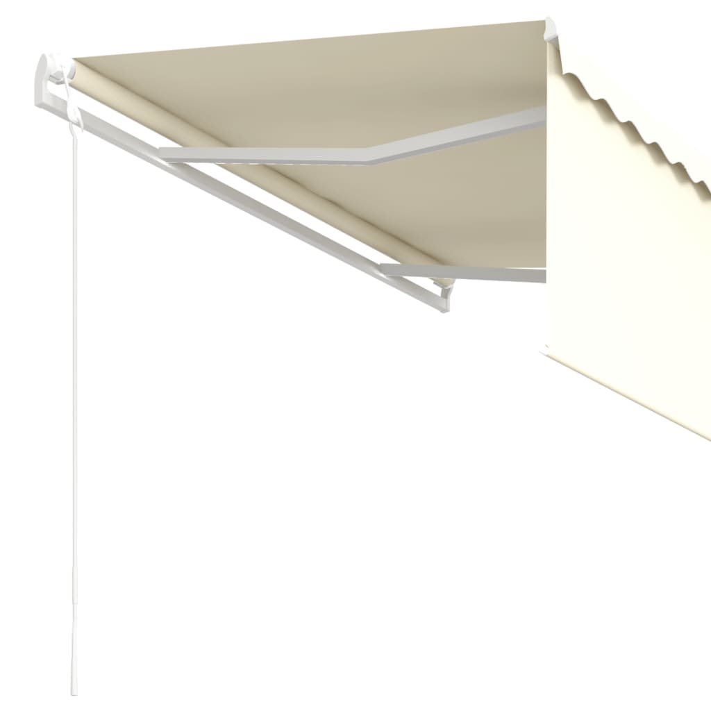 Auvent Rétractable Automatique Avec Store 3X2,5 M Crème