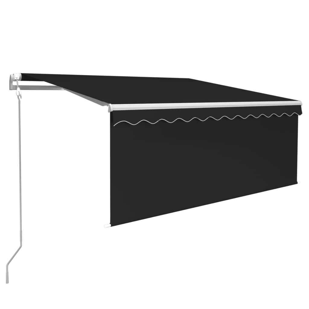 Auvent Rétractable Automatique Avec Store 3X2,5 M Anthracite