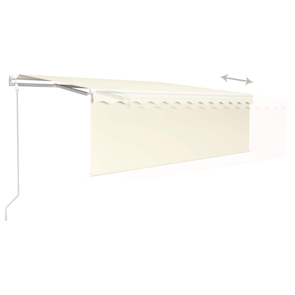 Auvent Automatique Store Capteur De Vent Et Led Crème